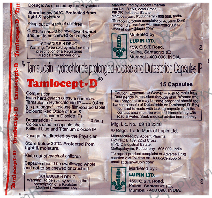 Tamlocept D 0.5/0.4mg Capsule PR 15s
