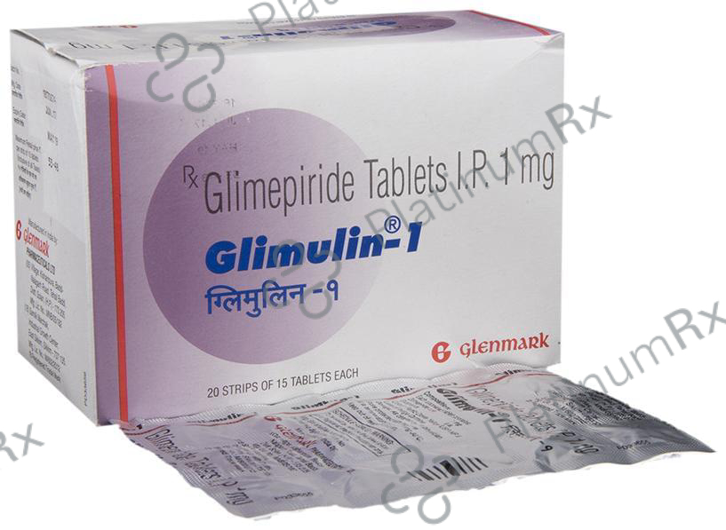 Glimulin 1mg Tablet 15s
