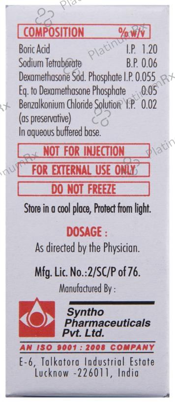 Low-Dex Eye Drops