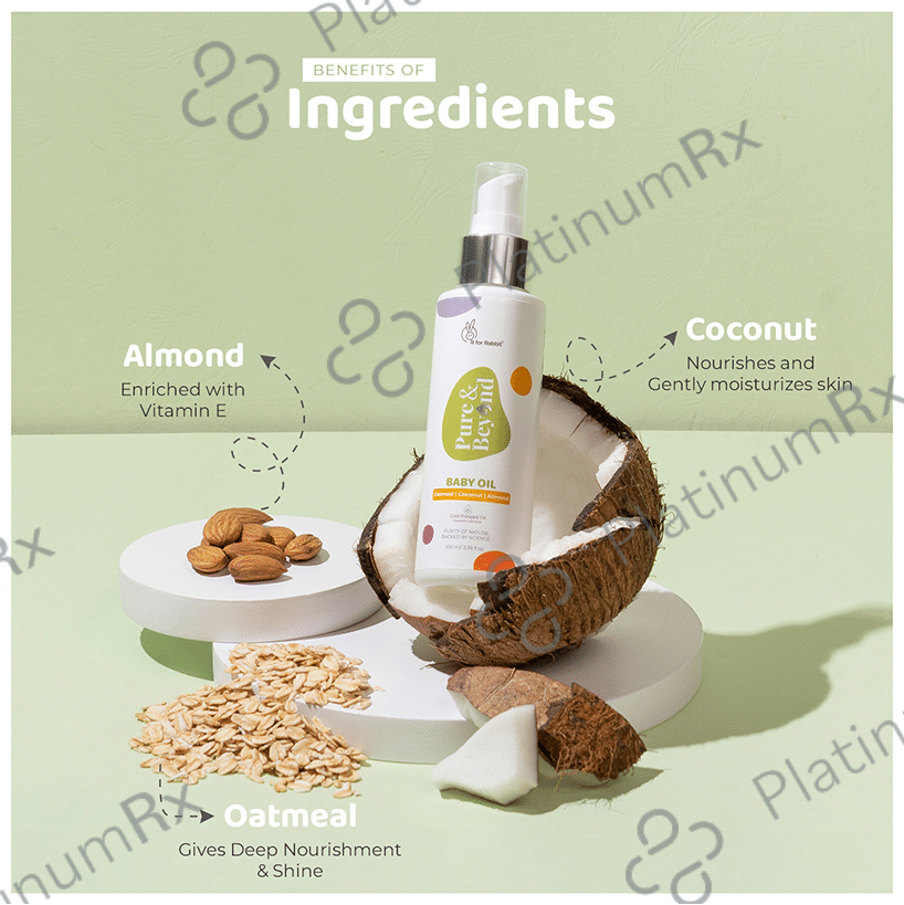 R for Rabbit Pure & Beyond Baby Oil Coconut Almond Oatmeal 100 ml