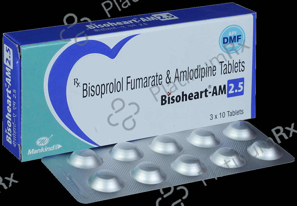 Bisoheart AM 2.5 5/2.5mg Tablet 10s
