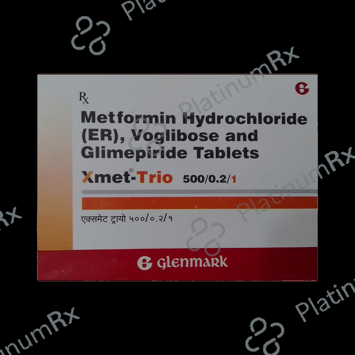 Xmet Trio 1/500/0.2mg Tablet ER 10s