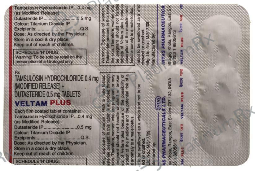 Veltam Plus 0.5/0.4mg Tablet MR 15s
