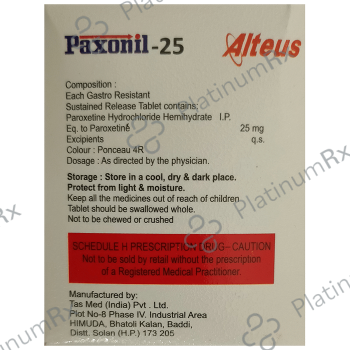 Paxonil 25 Tablet SR