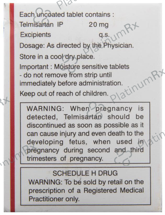 Telmed 20mg Tablet 10s