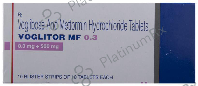 Voglitor MF 0.3 500/0.3mg Tablet 10s