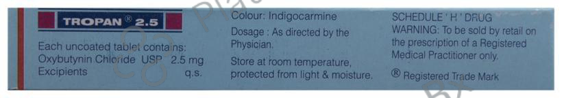 Tropan 2.5mg Tablet 10s