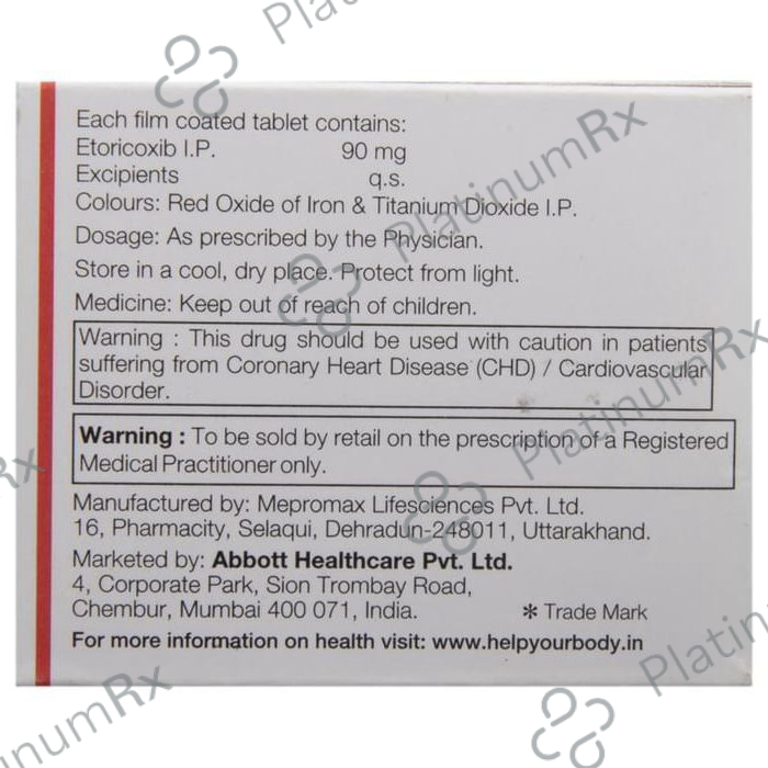 Etody 90mg Tablet 10s