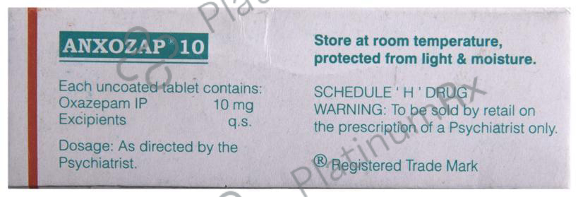 Anxozap 10mg Tablet 10s