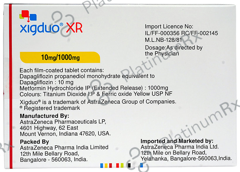 Xigduo XR 10/1000mg Tablet 7s