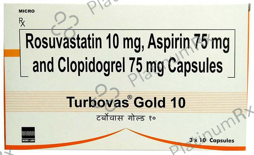 Turbovas Gold 10/75/75mg Capsule 10s
