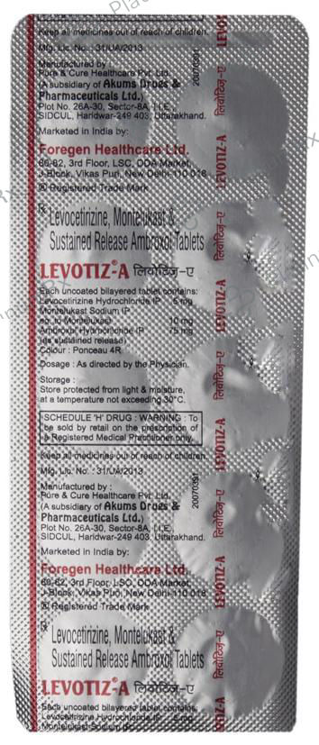 Levotiz-A Tablet SR