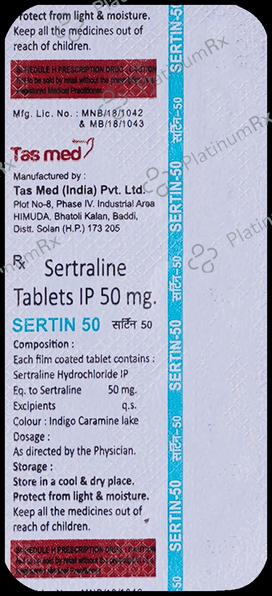 Sertin 50 Tablet