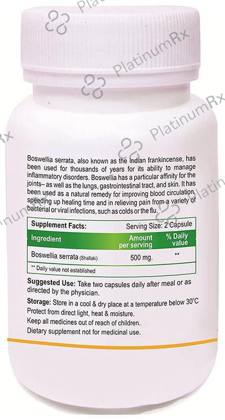 Biotrex Boswellia Extract 500mg Capsule