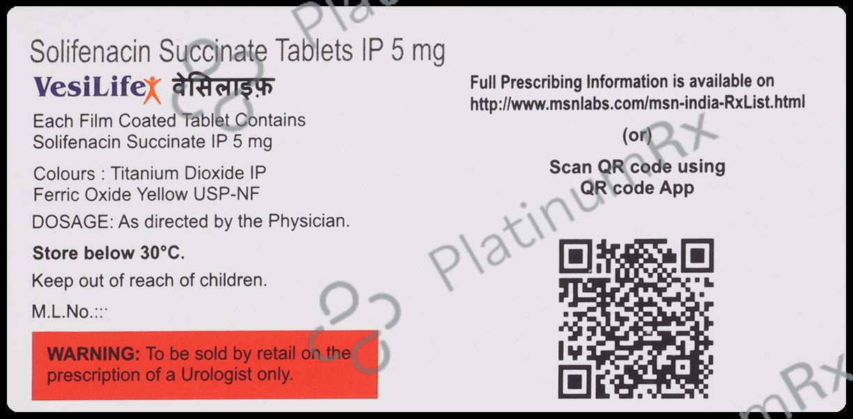 Vesilife 5mg Tablet 10s