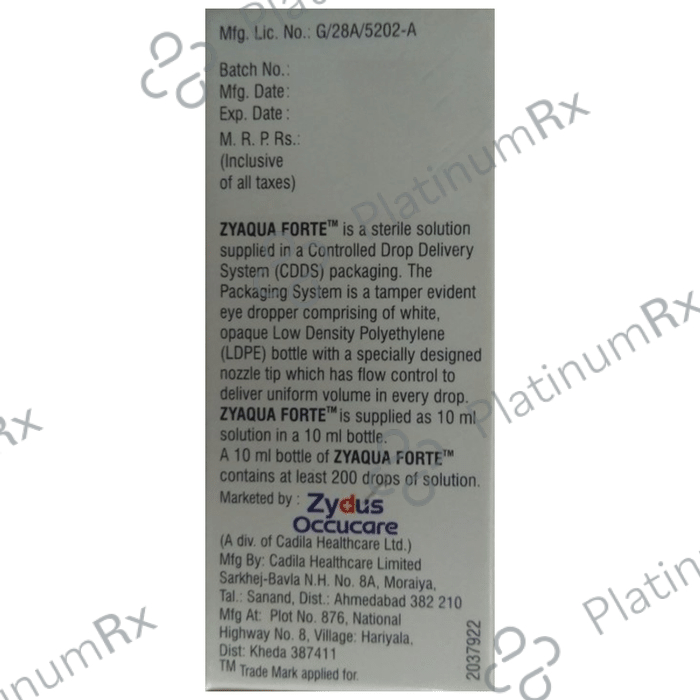 Zyaqua Forte Eye Drop