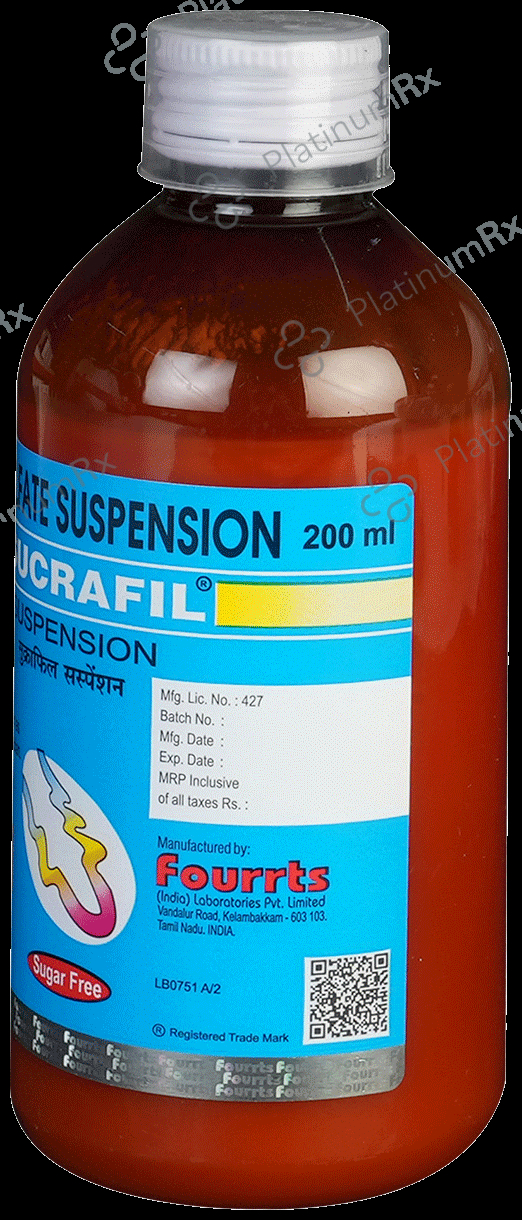 Sucrafil 500mg Sugar Free Oral Suspension 200ml