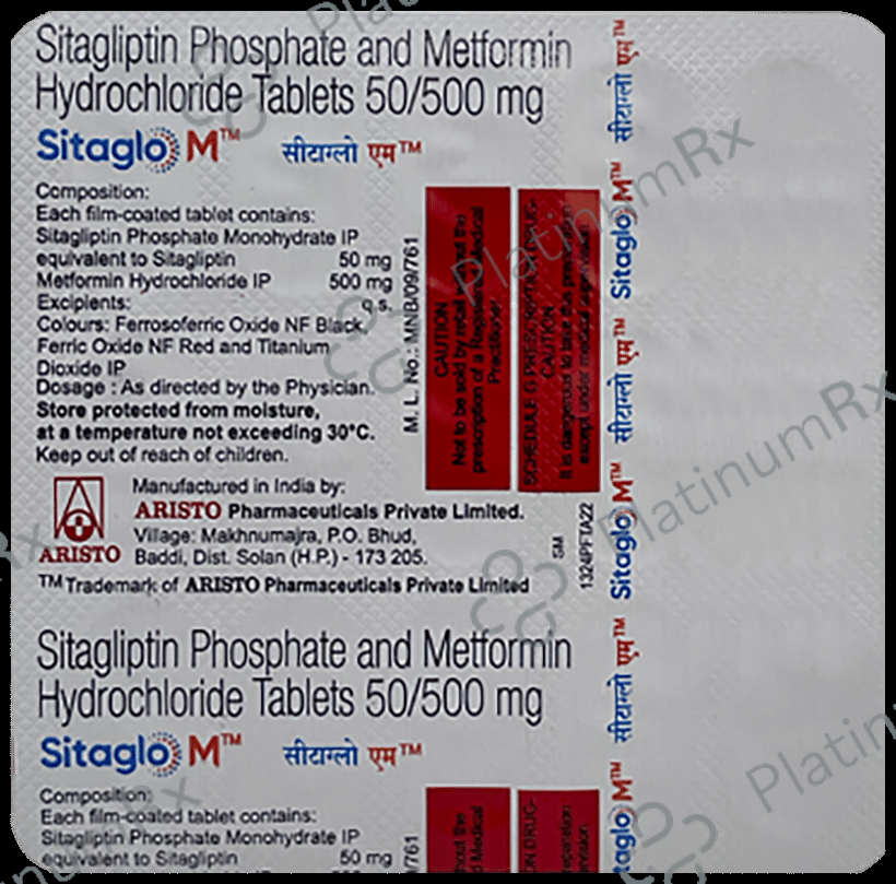 Sitaglo M 500/50mg Tablet 15s