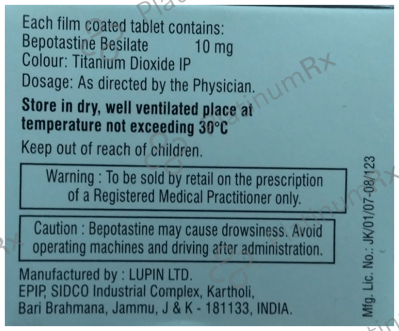 Bepomac Tablet