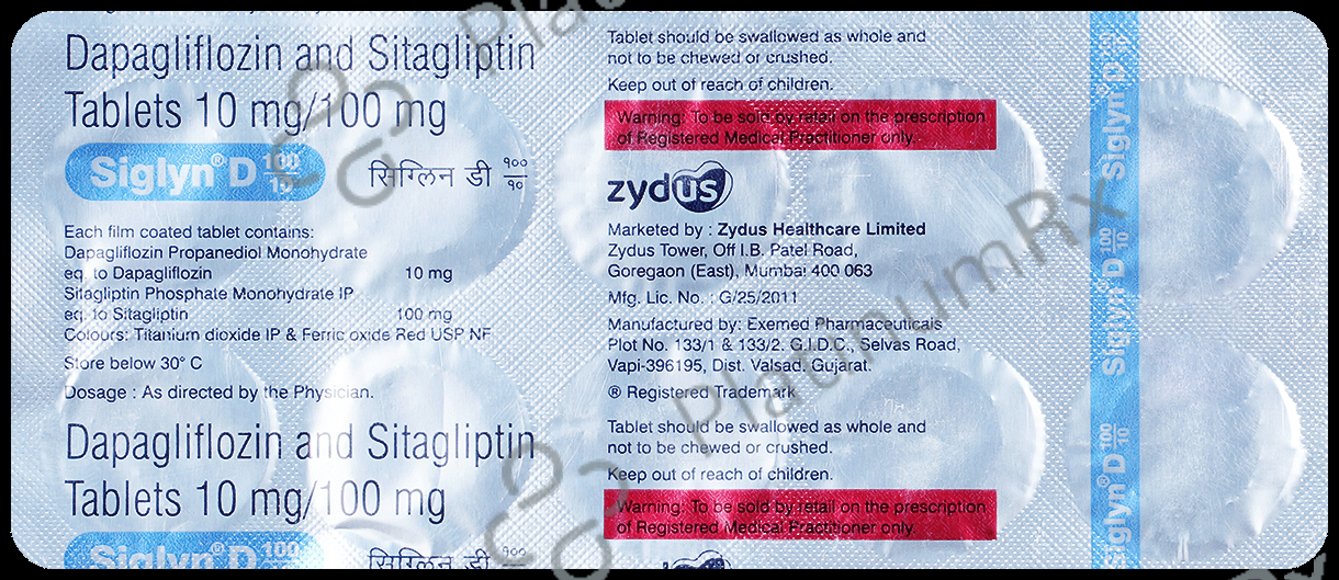 Siglyn D 10mg/100mg Tablet