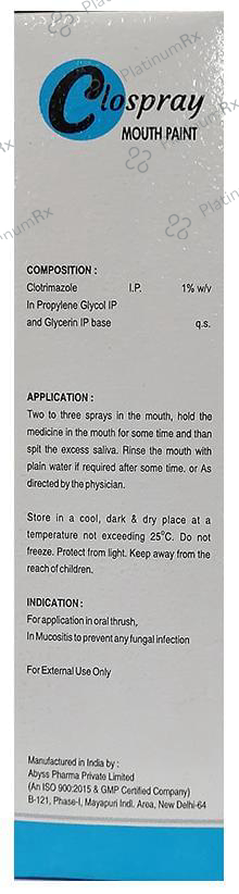 Clospray Mouth Paint 100 Mouth Paint