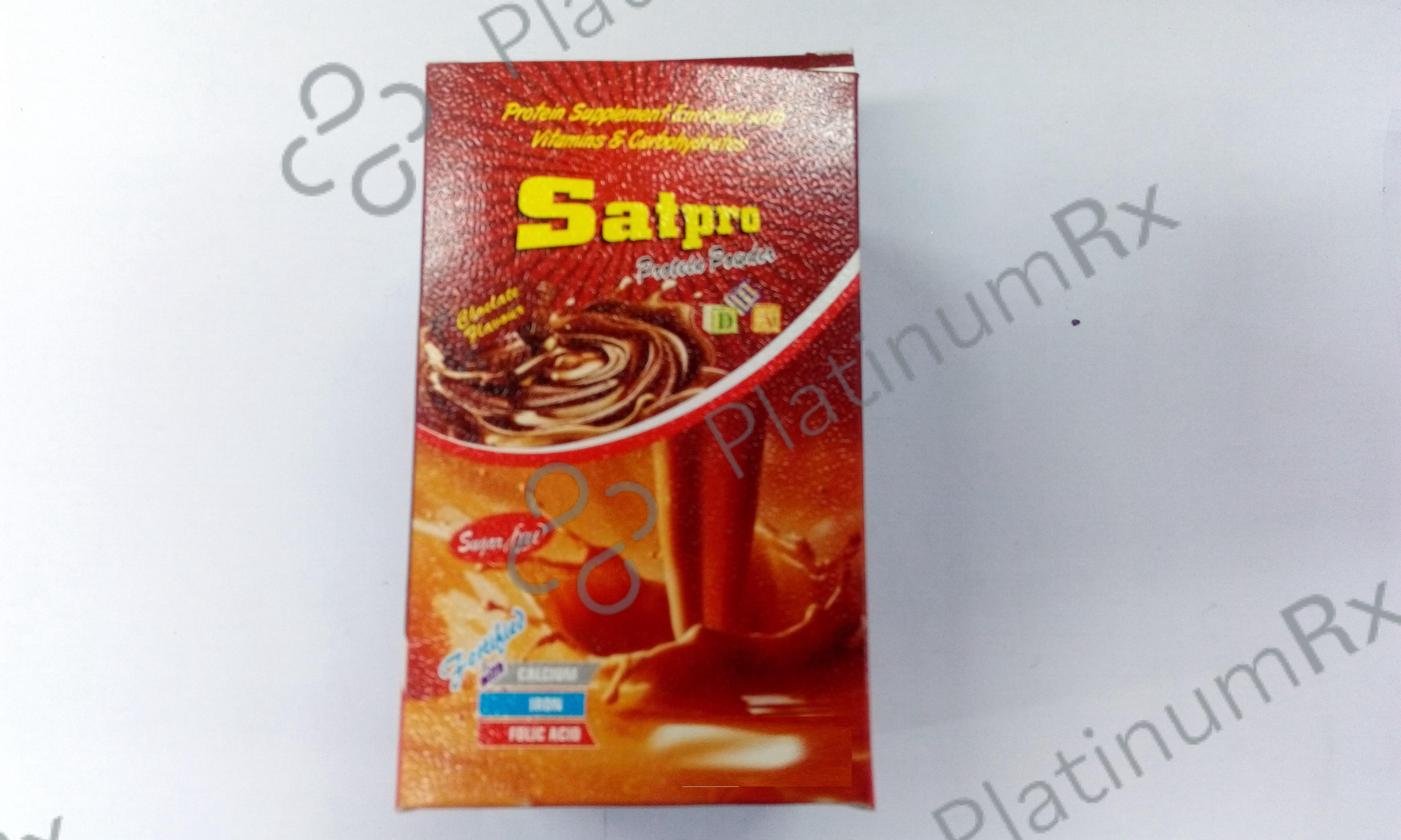Satpro Protein with Calcium, Iron & Folic Acid - Sugar Free - Flavour Powder Chocolate 500 gm