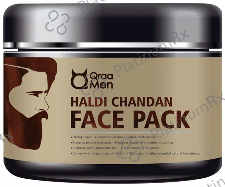 Qraa Men Haldi Chandan Face Pack