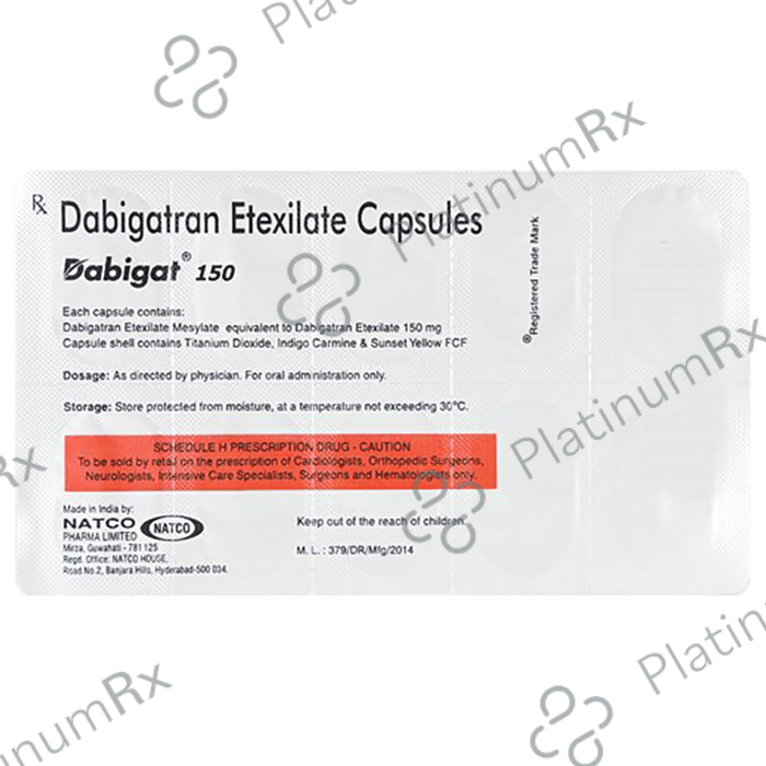 Dabigat 150mg Capsule 10s
