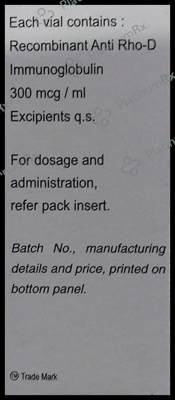 AntiD 300mcg/ml Injection 1s