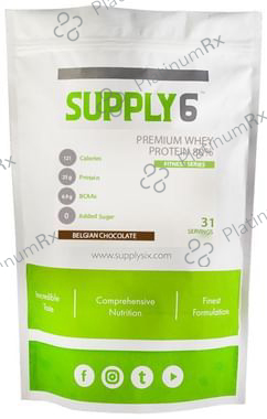 Supply6 Premium Whey Protein 80% Belgian Chocolate 250 Powder