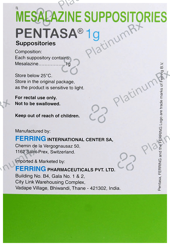 Pentasa 1gm Suppository