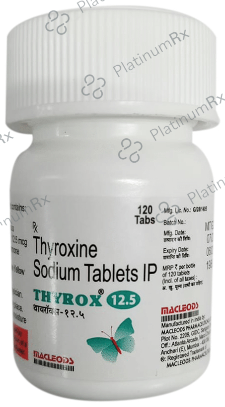 Thyroxine 12.5mcg Tablet 120s