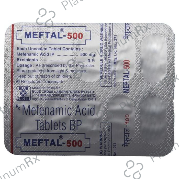 Meftal 500mg Tablet 10s
