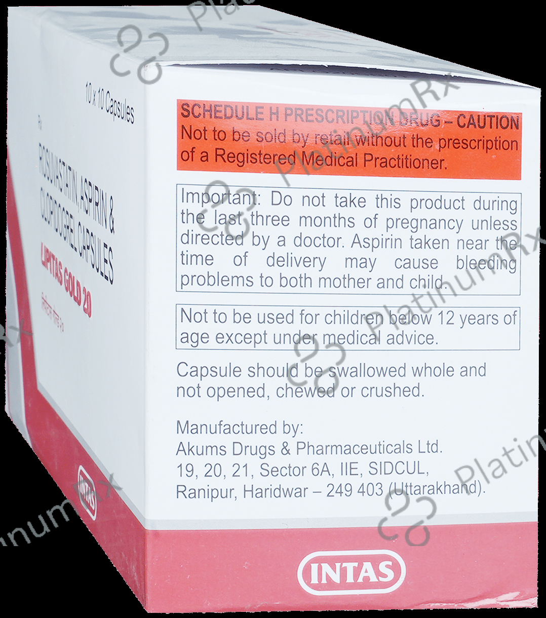 Lipitas Gold 75/20/75mg Capsule 10s