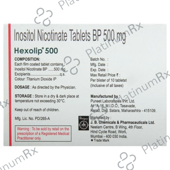 Hexolip 500 Tablet