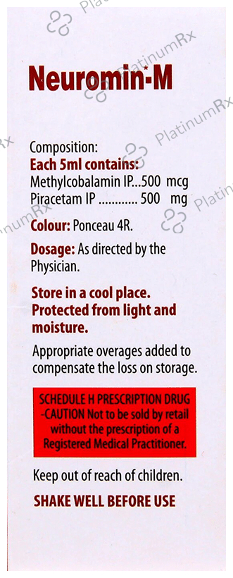 Neuromin M 500mg/500mcg Syrup 100ml