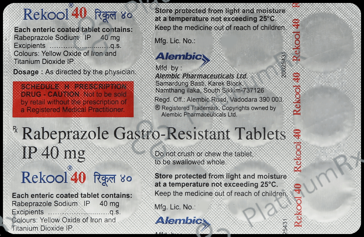 Rekool 40mg Tablet 15s