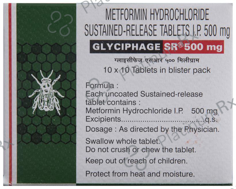 Glyciphage 500mg SR Tablet 10s