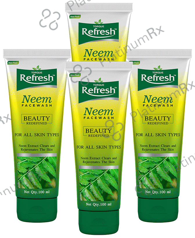Refresh Neem Face Wash (100ml Each) 4 Tubes