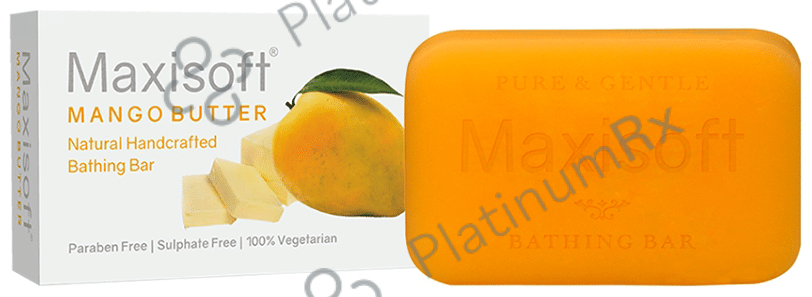 Maxisoft Mango Butter Bathing Bar (75gm Each) 3 units