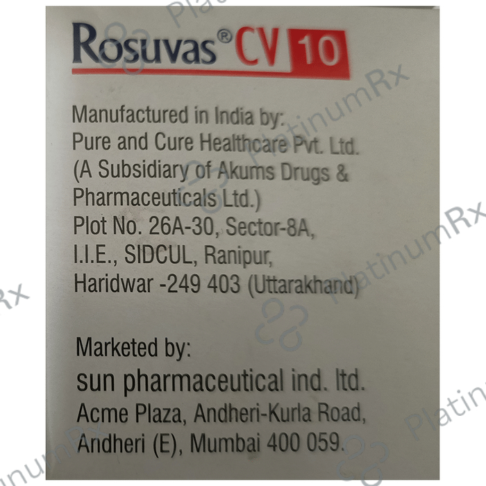 Rosuvas CV 75/10mg Tablet 10s