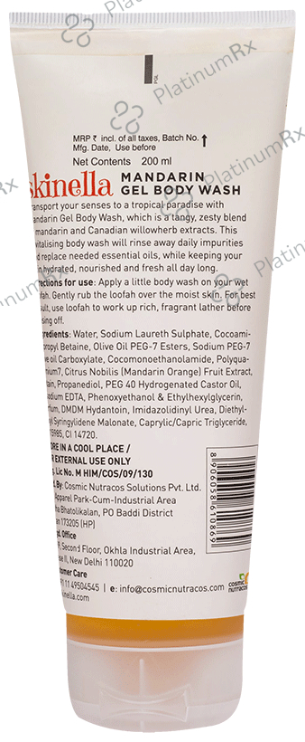 Skinella Gel Body Wash Mandarin