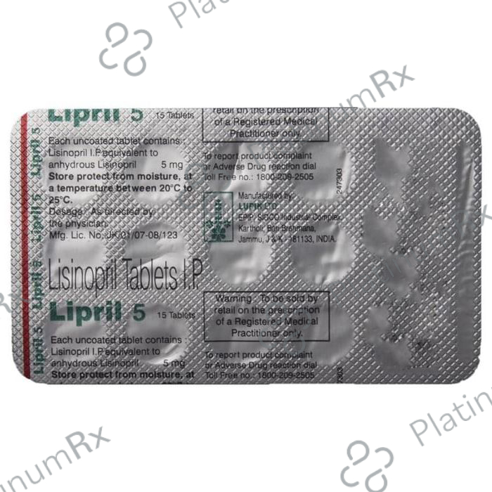 Lipril 5mg Tablet 15s