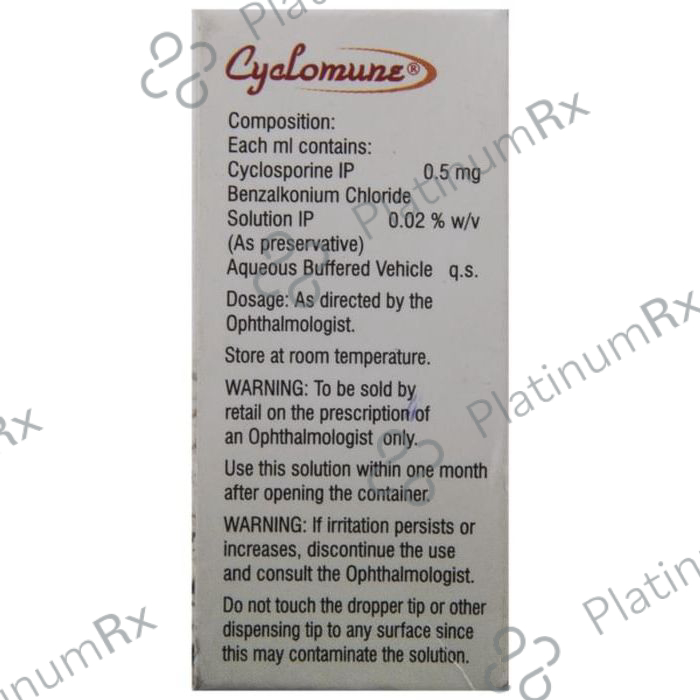 Cyclomune 0.05% Eye Drop 3ml