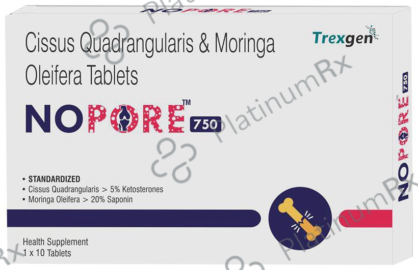 Trexgen Nopore 750 Tablet 10 tablets