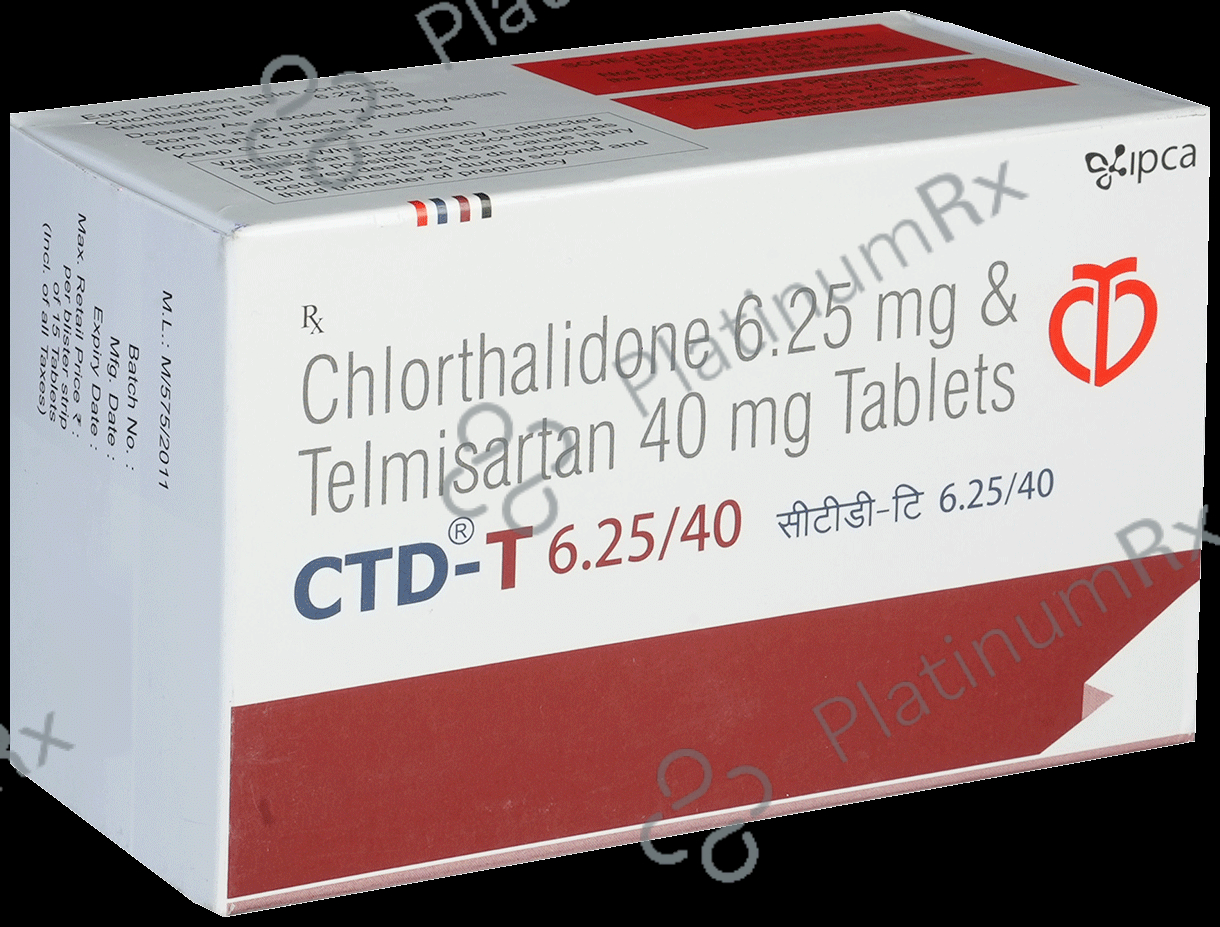 CTD T 40/6.25mg Tablet 15s