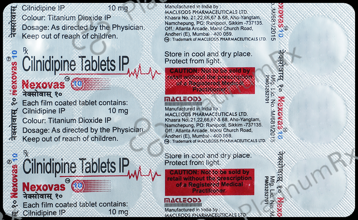 Nexovas 10mg Tablet 15s