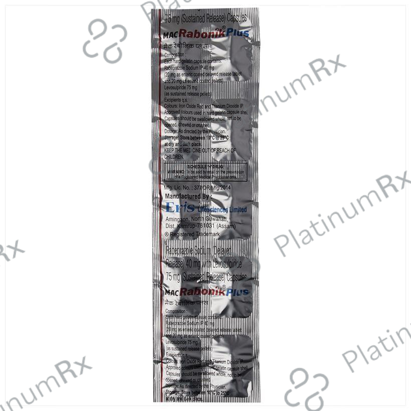 Mac Rabonik Plus 75/40mg Capsule SR 10s