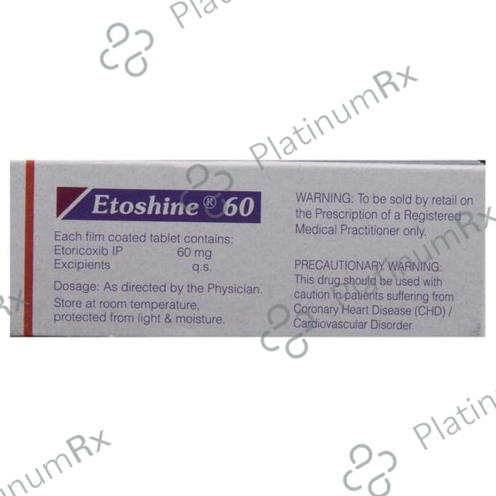 Etoshine 60mg Tablet 10s