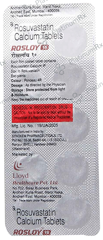 Rosloy 10 Tablet 10 Tablet